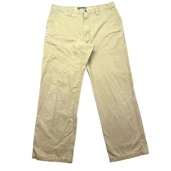 Mountain Khakis Teton Twill Pants Relaxed Fit Khaki‎ Casual Mens 36 Fits 34.5" - Picture 1 of 8
